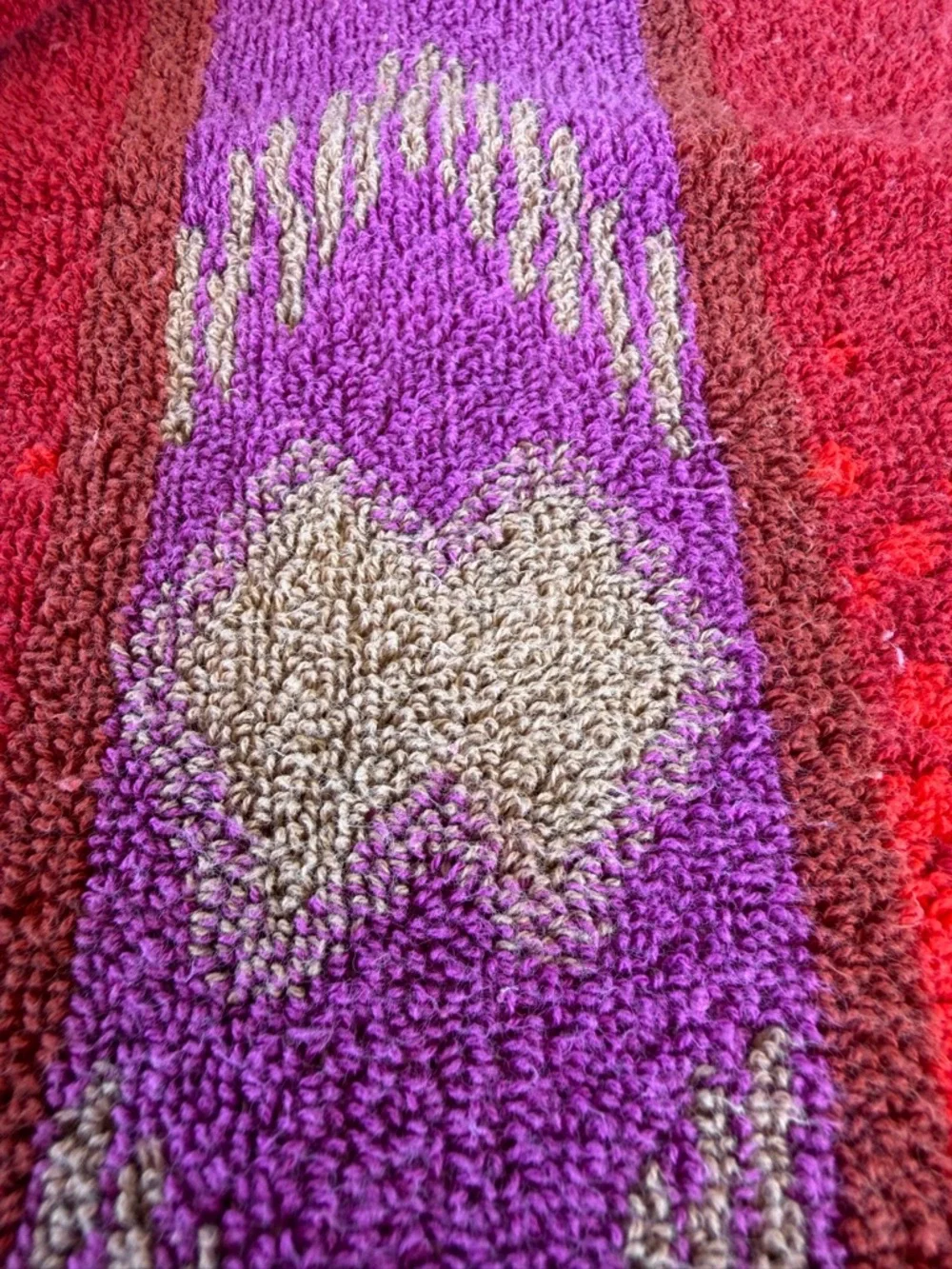VTG Royal Terry Geometric Southwestern Large Beach Towel Colorful Brazil 34x67